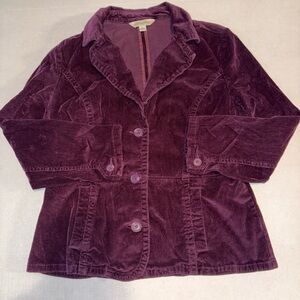 ST. John's Bay Corduroy Blazer Jacket  Career Tailored Fit Purple Size Large